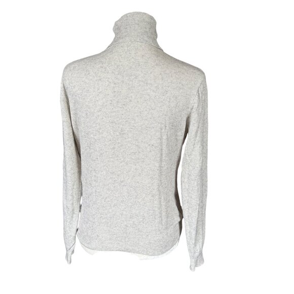 Lauren Ralph Lauren linen color long sleeve pullover turtleneck sweater - Picture 4 of 7
